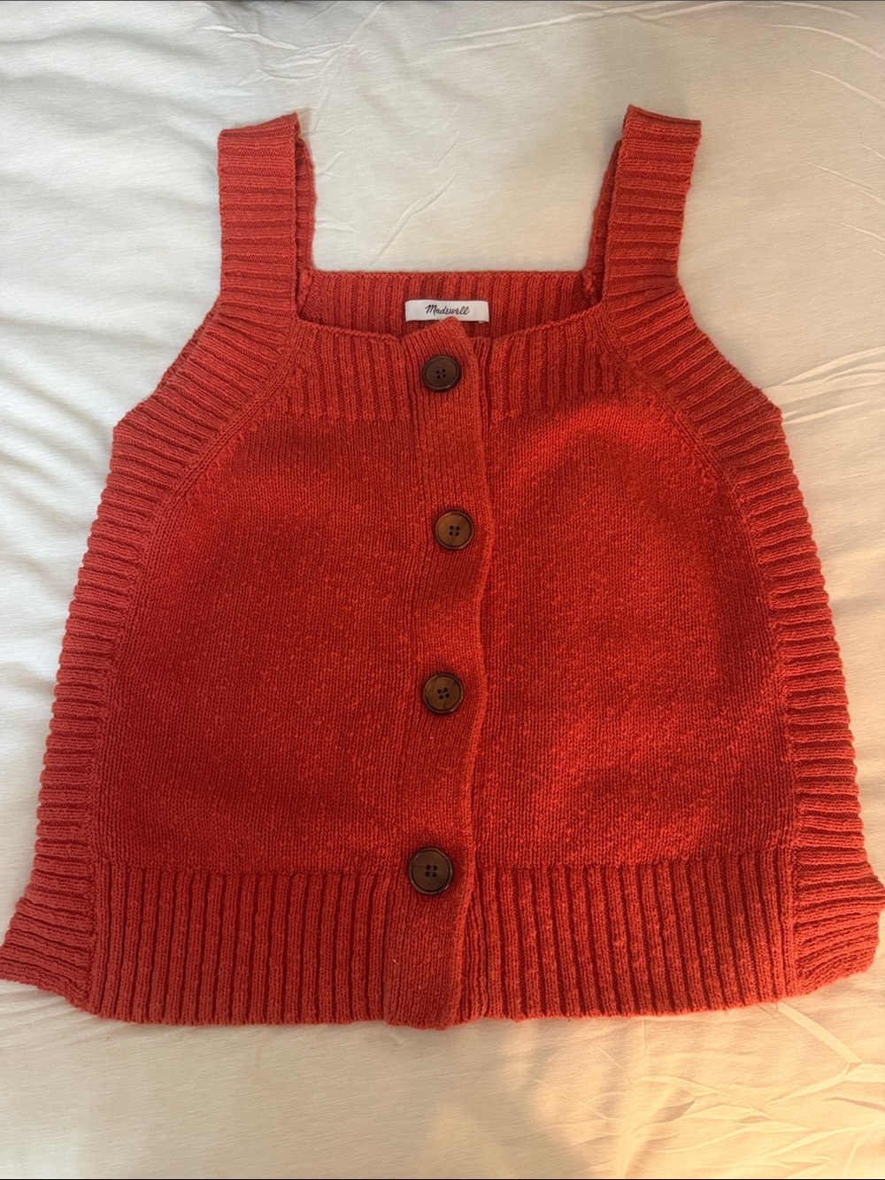 Madewell Rowe Button-Front Sweater Tank